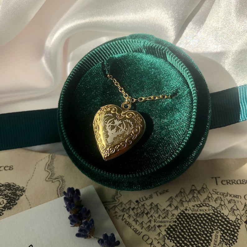 The Better World Locket - Jewelry inspired by Throne of Glass | Aelin Galathynius | Sarah J Maas | Fireheart | Kingdom of Ash, Bookish Gifts