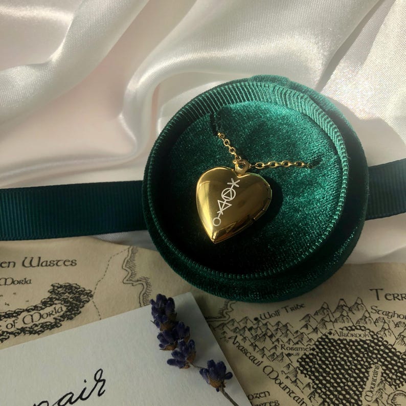 The Better World Locket - Jewelry inspired by Throne of Glass | Aelin Galathynius | Sarah J Maas | Fireheart | Kingdom of Ash, Bookish Gifts